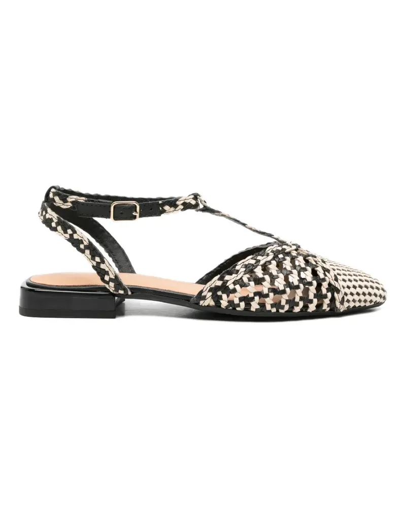 Gioseppo Jhelum woven T-bar pumps - Schwarz Schwarz