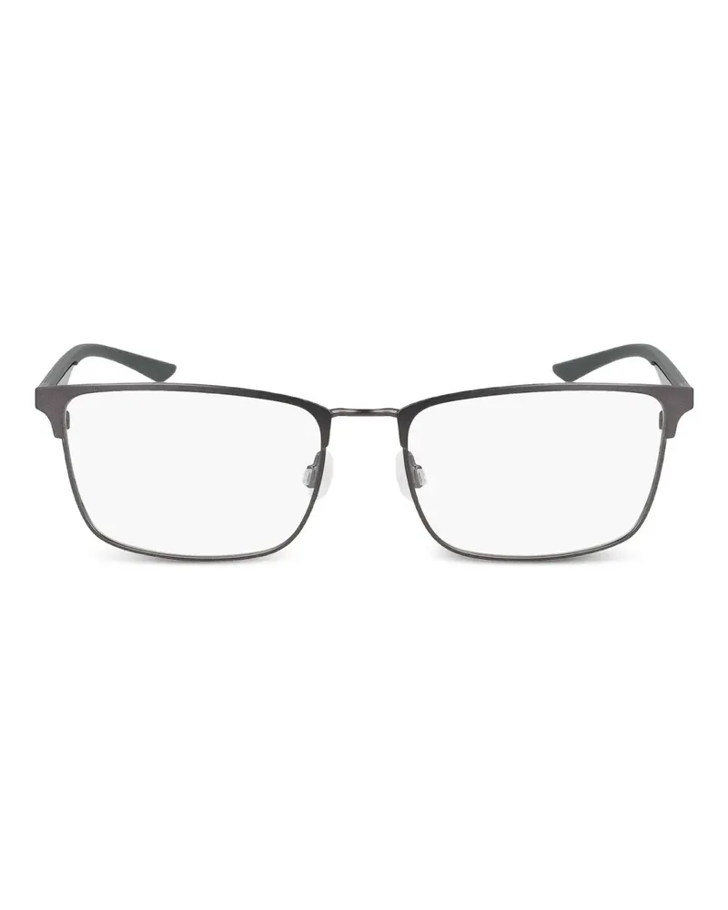 Nike Brille mit eckigem Gestell - Silber Silber