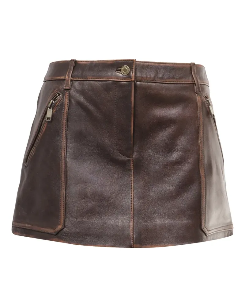 Michael Kors paneled pocket mini skirt - Braun Braun