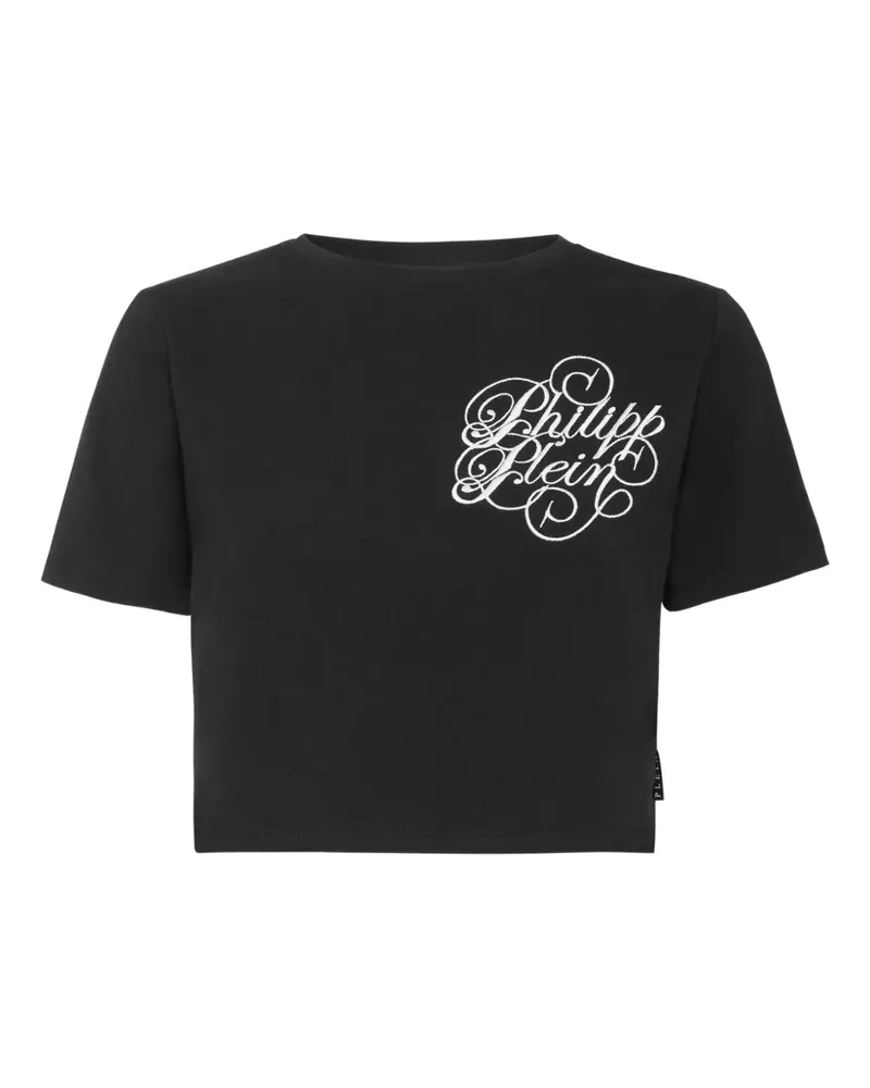 Philipp Plein T-Shirt mit Stickerei - Schwarz Schwarz