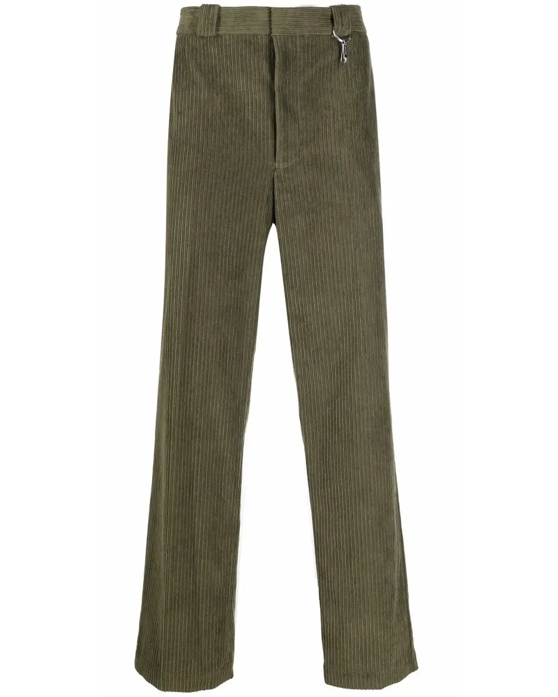 Helmut Lang Cordhose mit geradem Bein - Grün Grün
