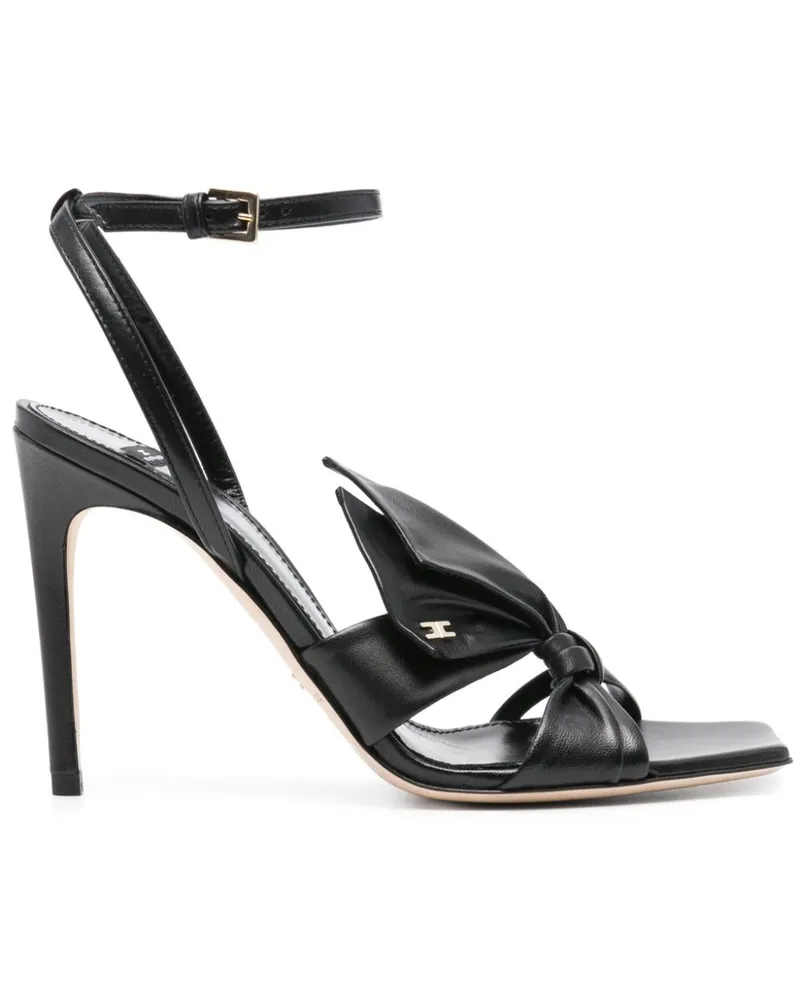 Elisabetta Franchi Sandalen mit Schleifenverzierung 100mm - Schwarz Schwarz
