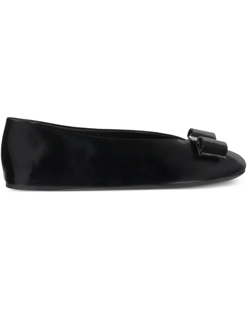 Ferragamo Ballerinas mit Schleifendetail - Schwarz Schwarz