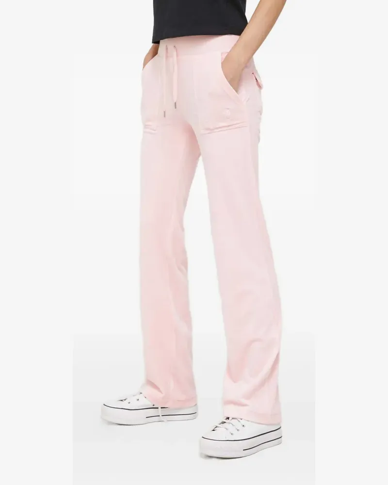 Juicy Couture drawstring patch-pocket trousers - Rosa Rosa