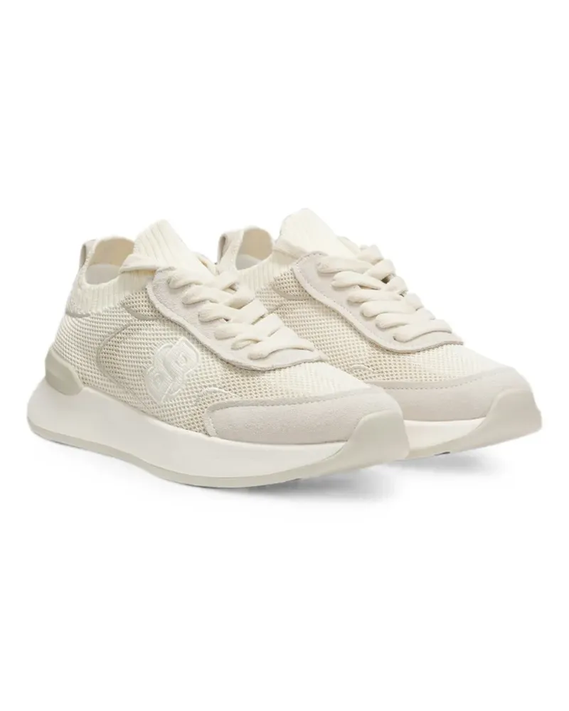 HUGO BOSS mesh-panelled lace-up sneakers - Weiß Weiß