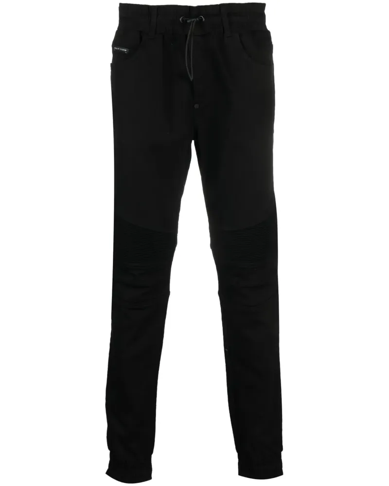 Philipp Plein Jogginghose im Jeans-Look - Schwarz Schwarz