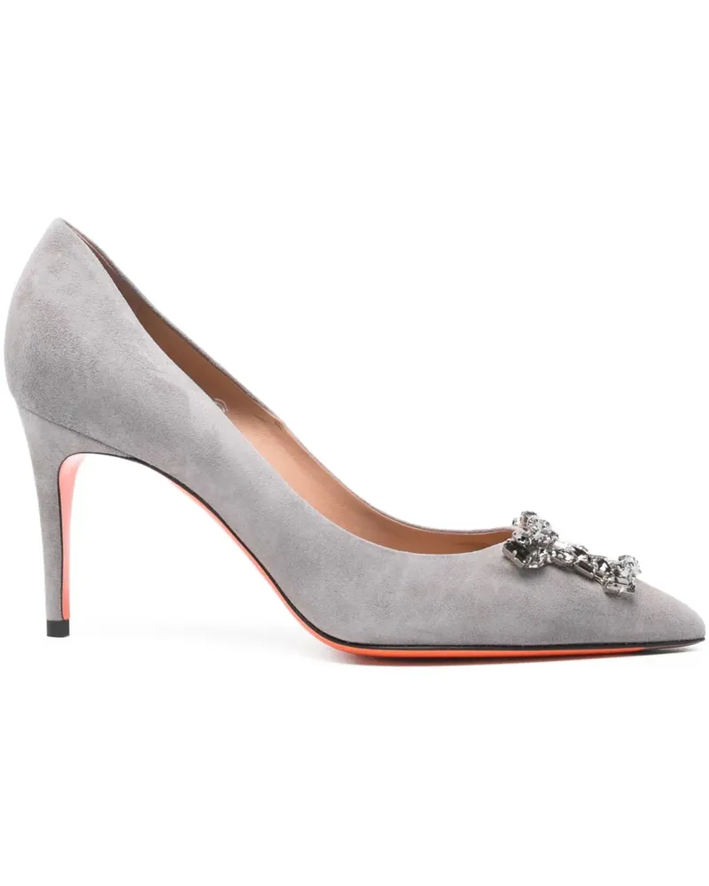 Santoni Verzierte Pumps - Grau Grau