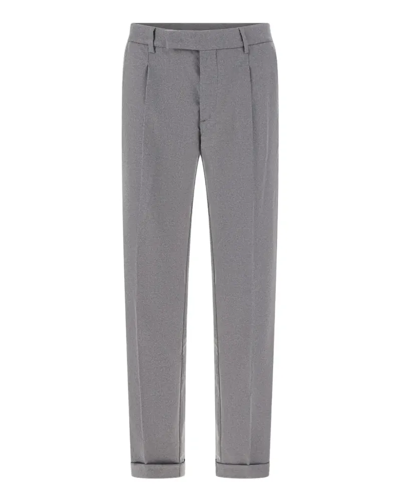 CRUNA Tortona pleated turned-up trousers - Grau Grau