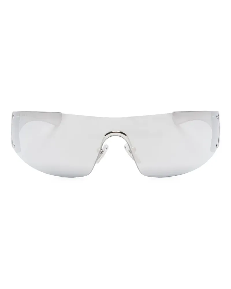 Gucci Sonnenbrille mit Logo - Grau Grau