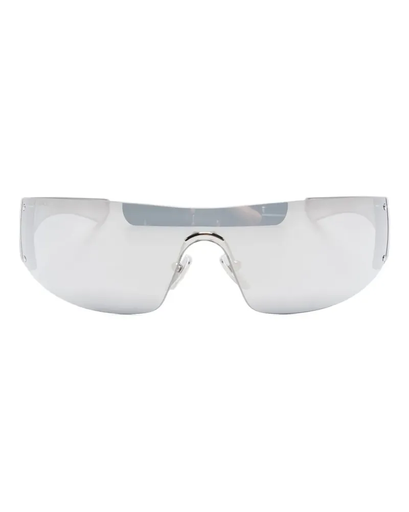 Gucci Sonnenbrille mit Logo - Grau Grau
