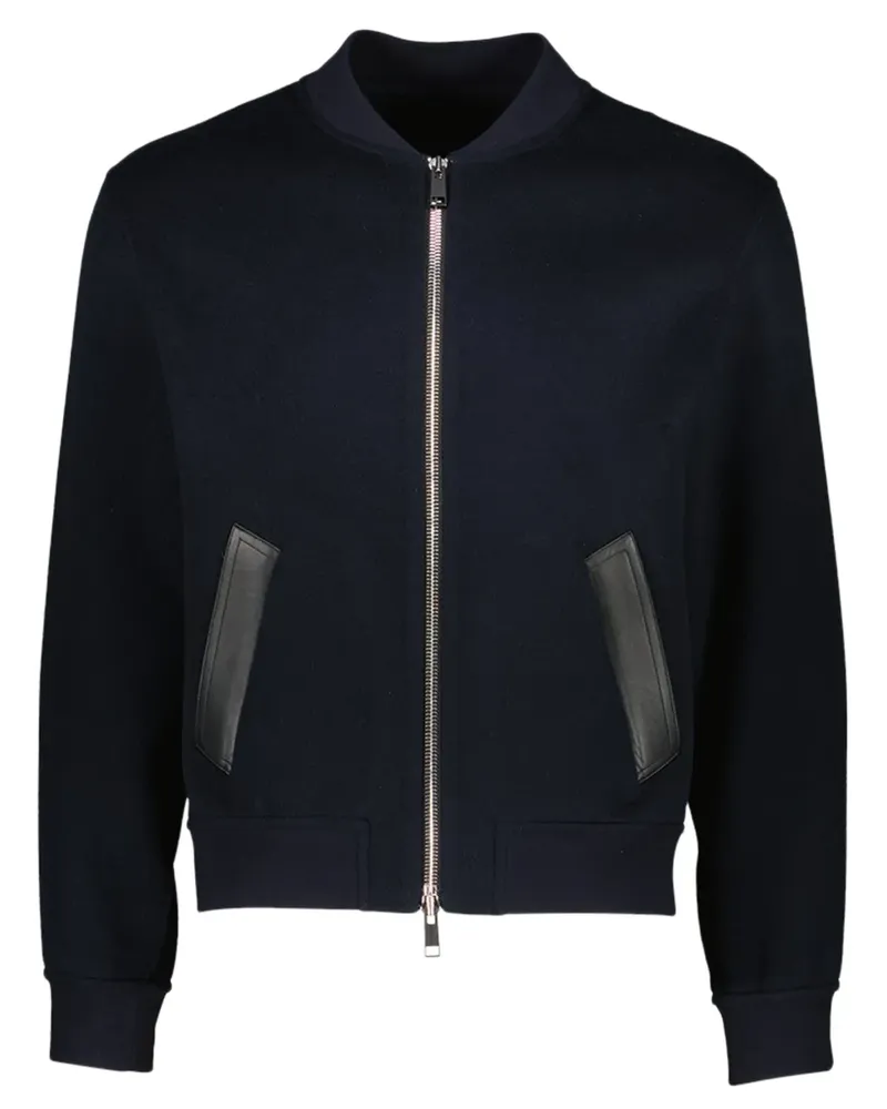 Yves Salomon Collegejacke aus Woll-Kaschmirgemisch - Blau Blau