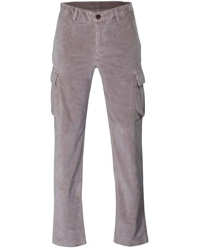 MOORER Cargohose aus Cord - Grau Grau