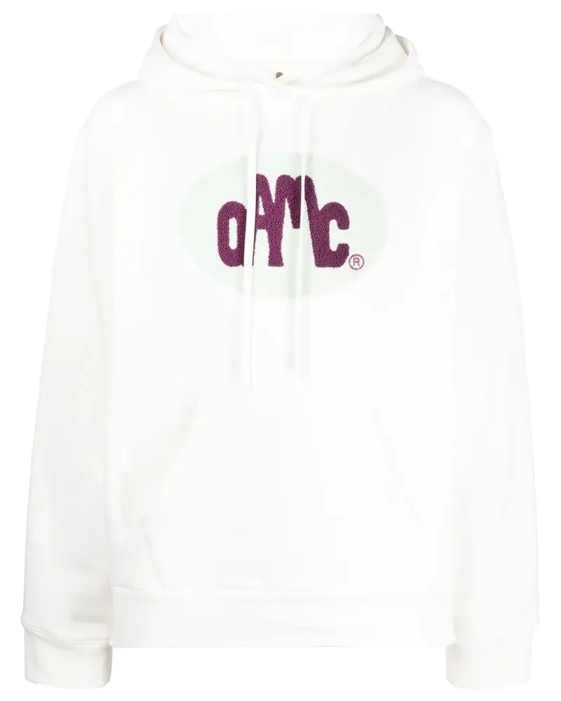 OAMC Hoodie mit Logo-Print - Weiß Weiß