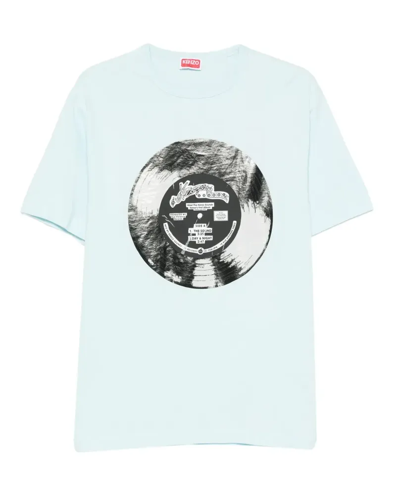 Kenzo short-sleeve vinyl-print T-shirt - Blau Blau
