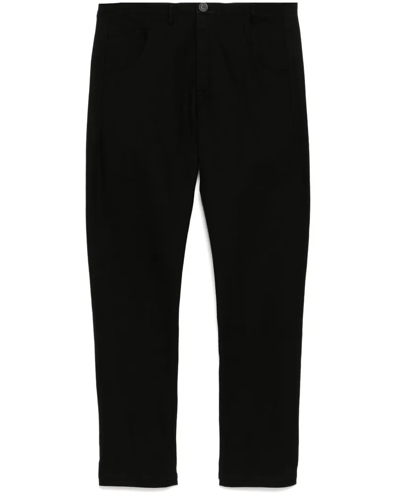 Label Under Construction Hose mit Tapered-Bein Schwarz