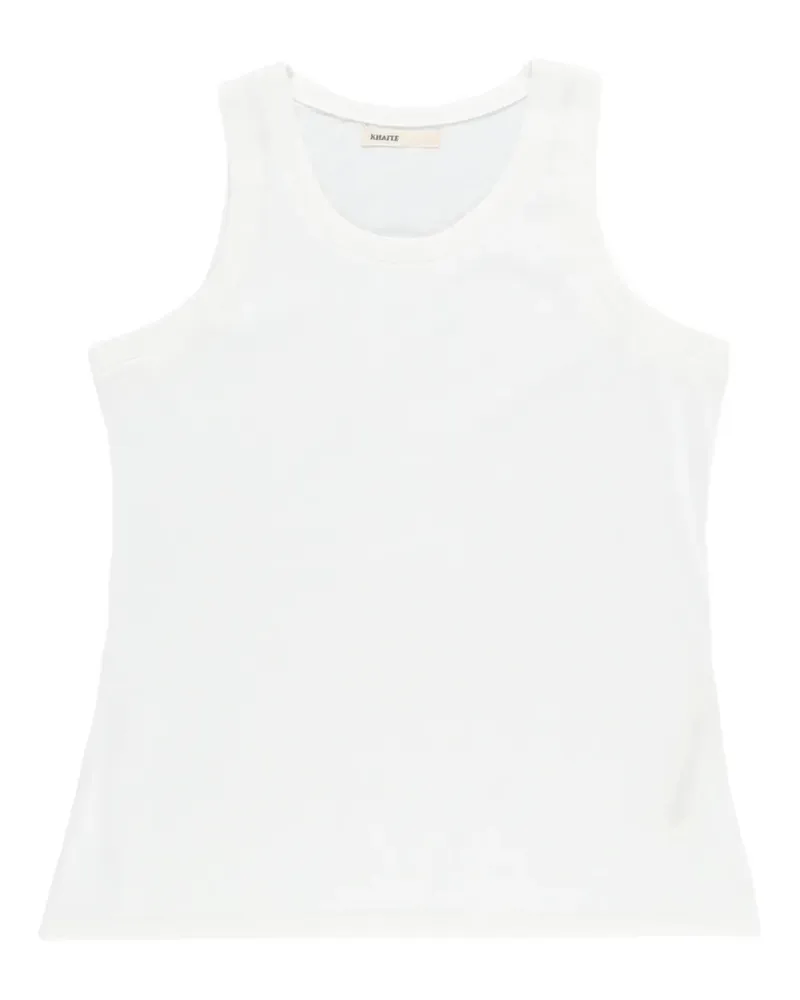 KHAITE Trägershirt mit Rundhalsausschnitt - Weiß Weiß