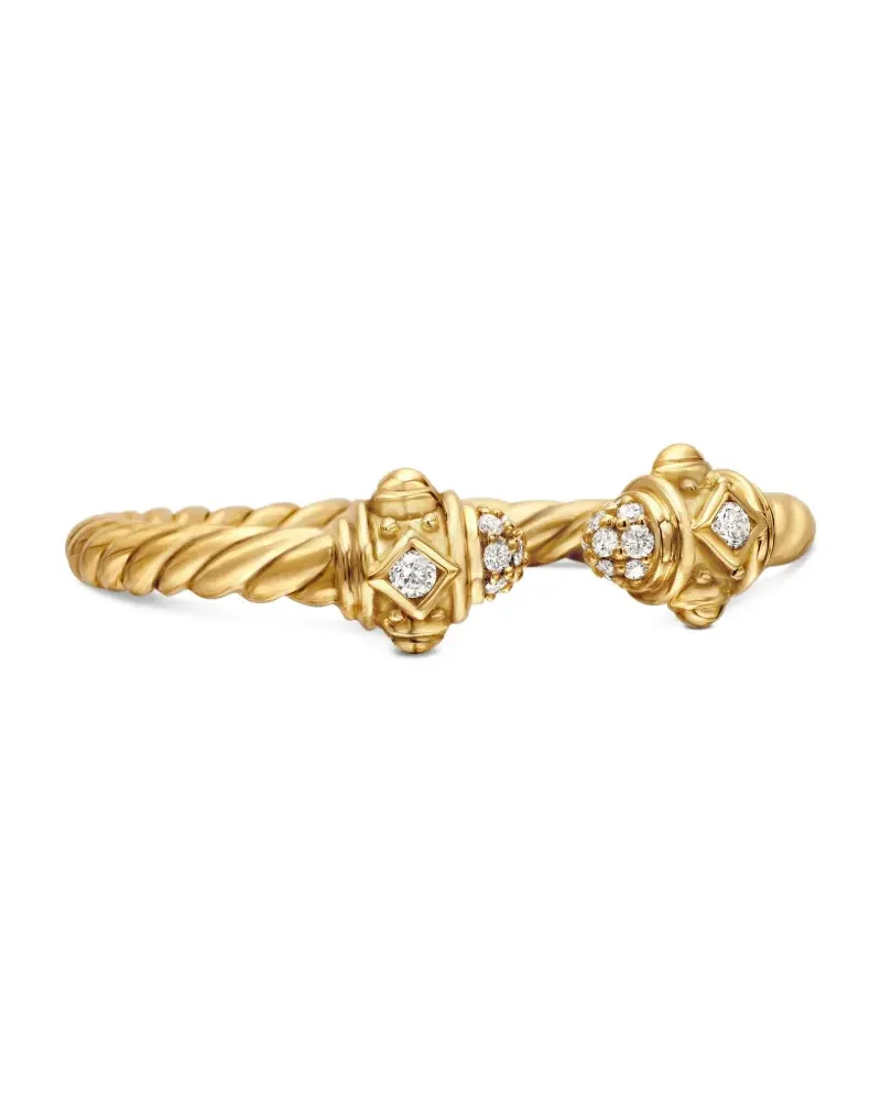 David Yurman 18kt Renaissance Gelbgoldring mit Diamant 2,3mm Gold