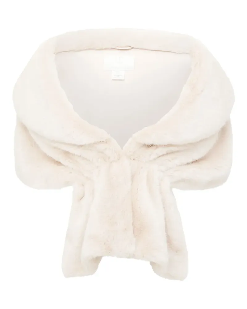 UNREAL FUR Champagner Cape aus Faux Fur - Nude Nude