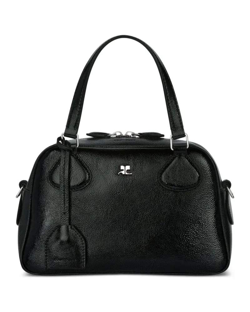 Courrèges AC Bowlingtasche mit Nieten - Schwarz Schwarz