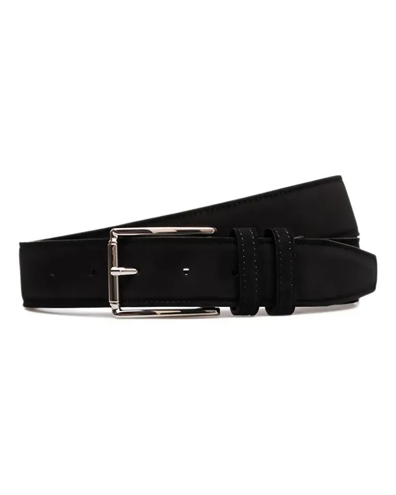 Kiton Klassischer Gürtel - Schwarz Schwarz