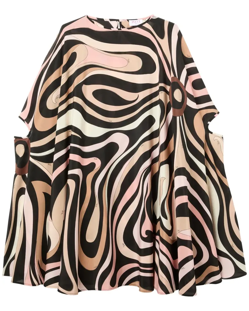 Emilio Pucci Kleid mit Marmo-Print - Schwarz Schwarz