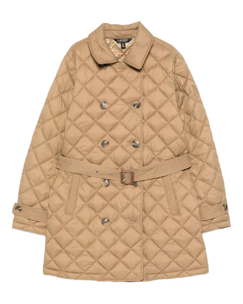 Ralph Lauren Gesteppter Mantel mit Gürtel - Braun Braun