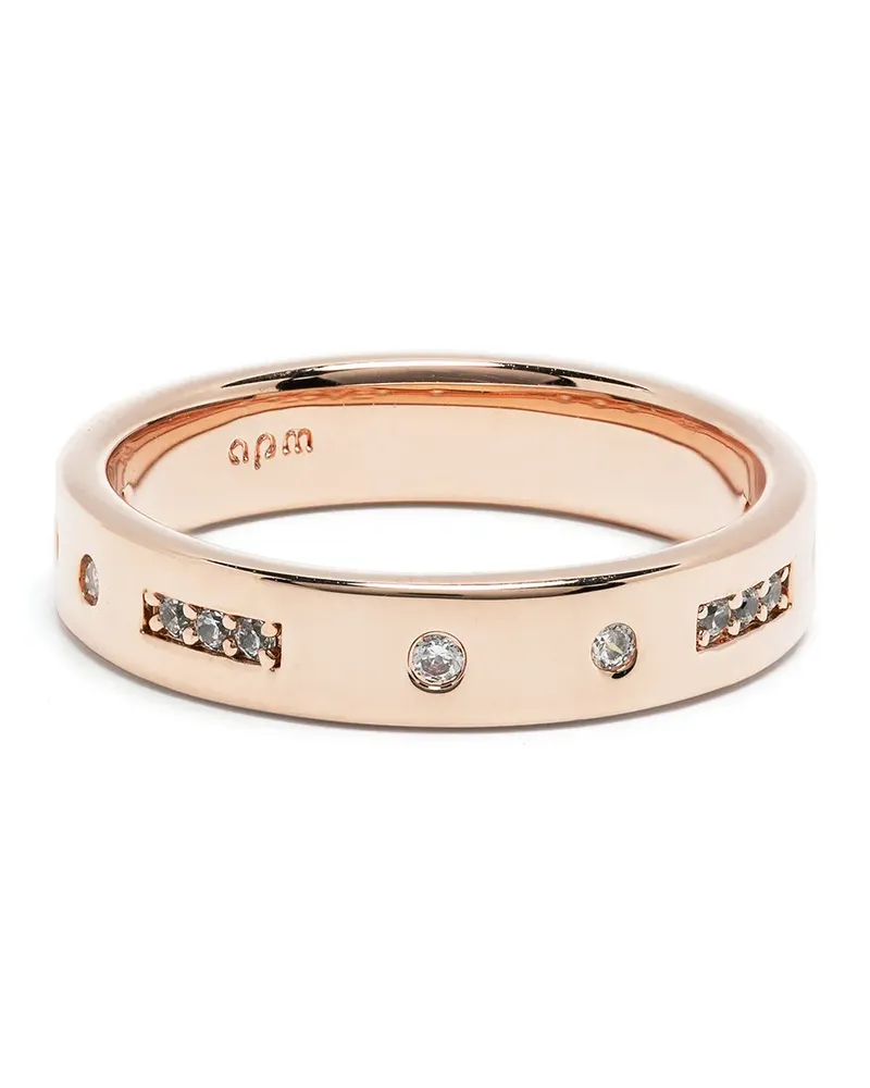APM Monaco Morse Code Ring - Gold Gold