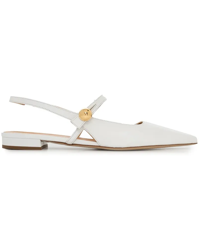 MADISON.MAISON Slingback-Ballerinas - Weiß Weiß