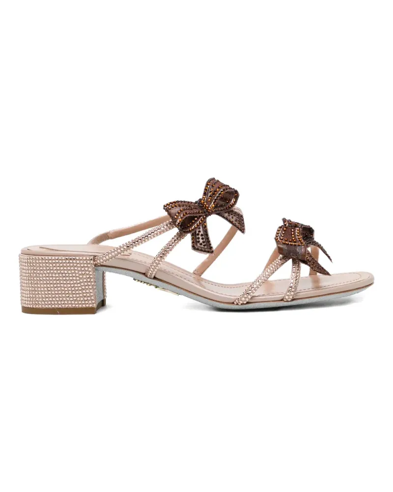 René Caovilla Ribbon sandals - Nude Nude