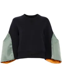 Sacai Sweatshirt mit Einsatz Blau