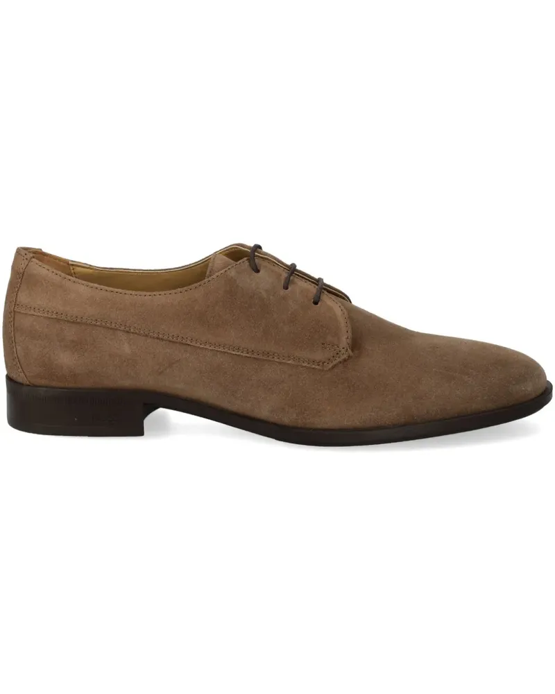 HUGO BOSS Derby-Schuhe aus Wildleder - Braun Braun