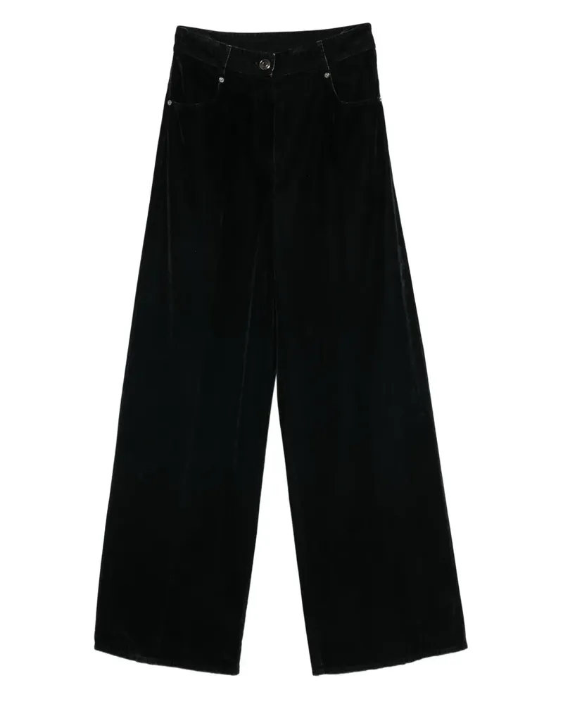forte_forte Hose aus Samt - Schwarz Schwarz