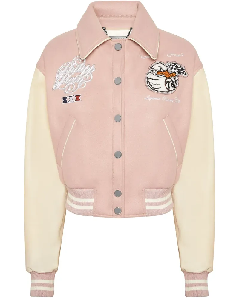 Philipp Plein College PP Duck Bomberjacke - Rosa Rosa