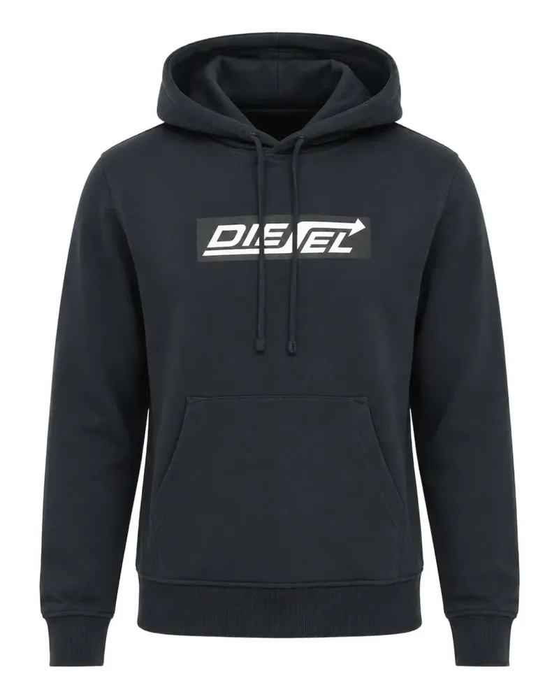 Diesel Hoodie mit Logo-Print - Blau Blau