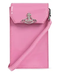 Vivienne Westwood Handytasche mit Lack-Finish Rosa