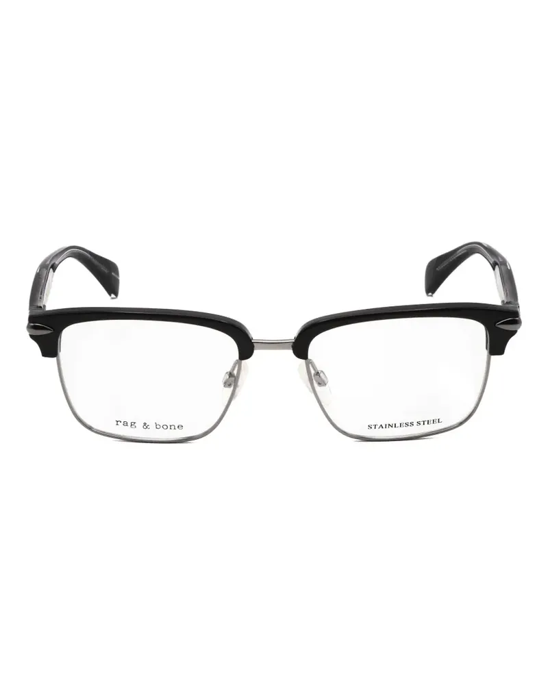 Rag & Bone Brille mit eckigem Gestell - Schwarz Schwarz