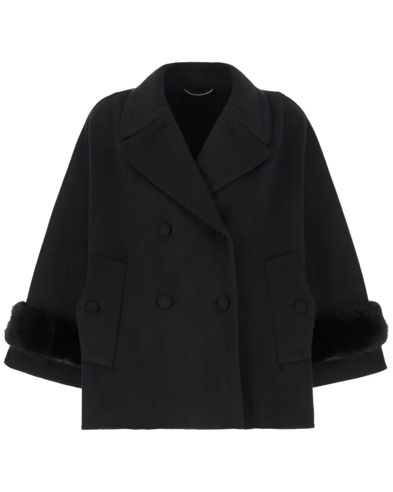 Ermanno Scervino Klassische Cabanjacke - Schwarz Schwarz