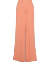 forte_forte Geraffte Wide-Leg-Hose Orange