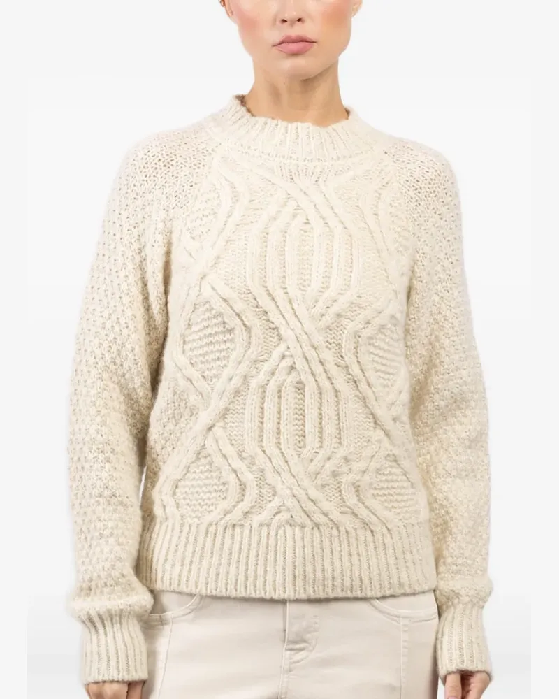 Eleventy Pullover mit Zopfmuster - Nude Nude