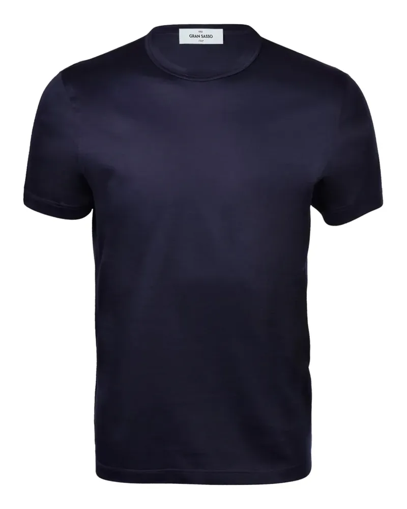 Gran Sasso T-Shirt mit rundem Ausschnitt - Blau Blau