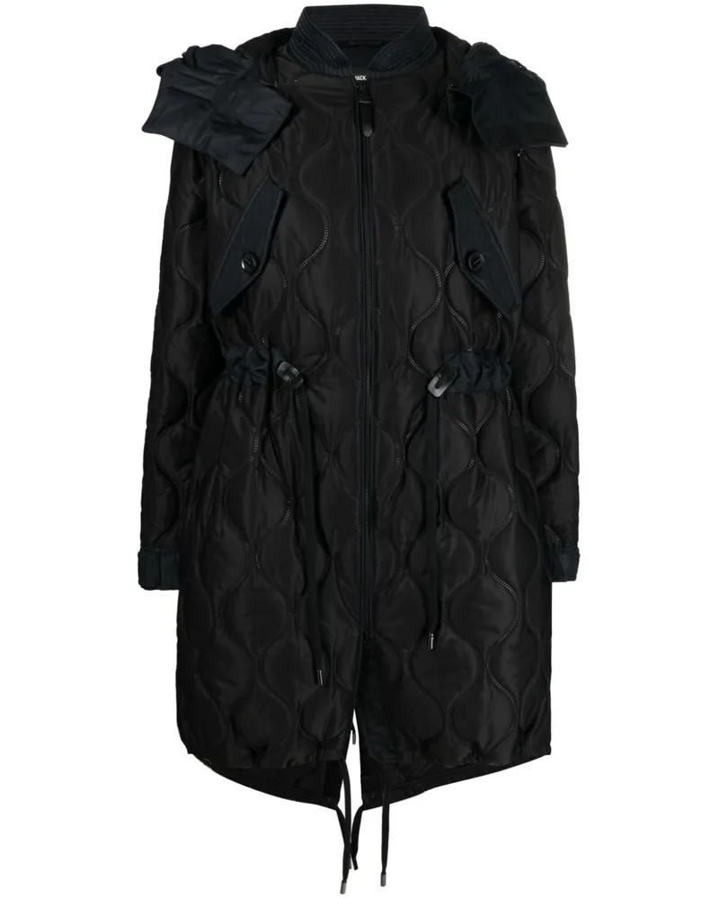Mackage Gefütterter Kapuzenmantel - Schwarz Schwarz