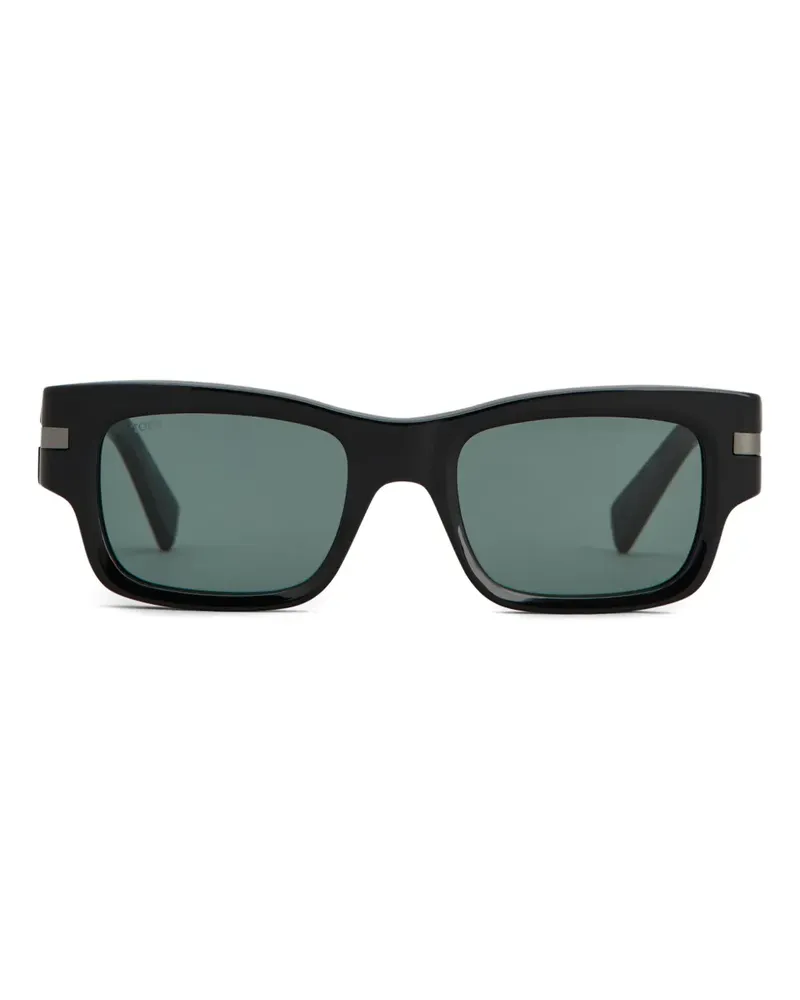 TOD'S Sonnenbrille mit eckigem Gestell - Schwarz Schwarz
