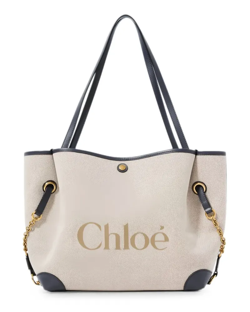 Chloé Clover double-carry tote bag - Nude Nude