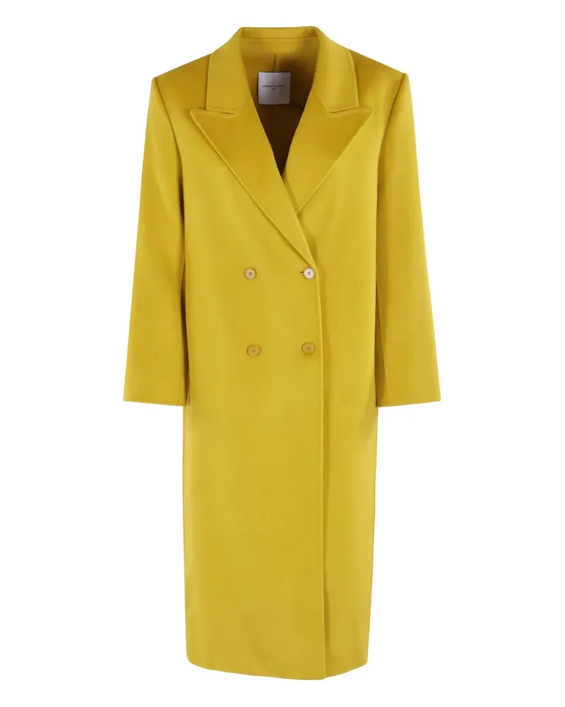 Isabelle Blanche peak-lapel double-breasted coat - Gelb Gelb