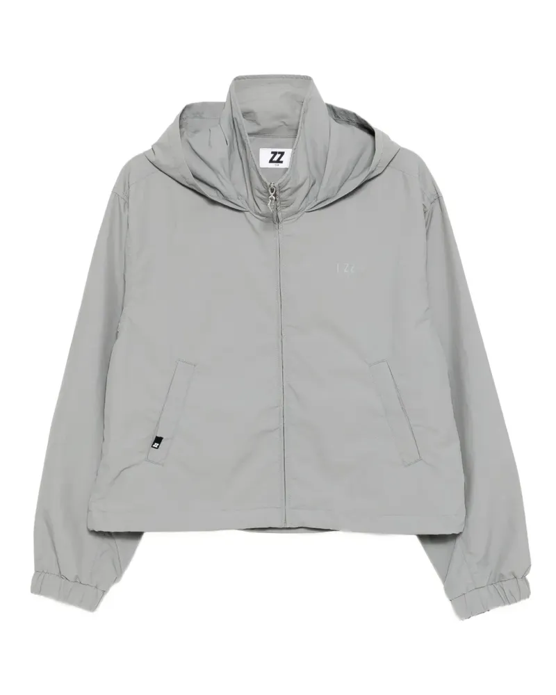 Izzue Jacke in Knitteroptik - Grau Grau