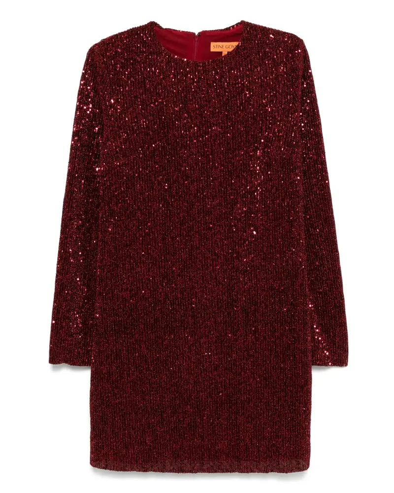 Stine Goya Kleid mit Pailletten - Rot Rot