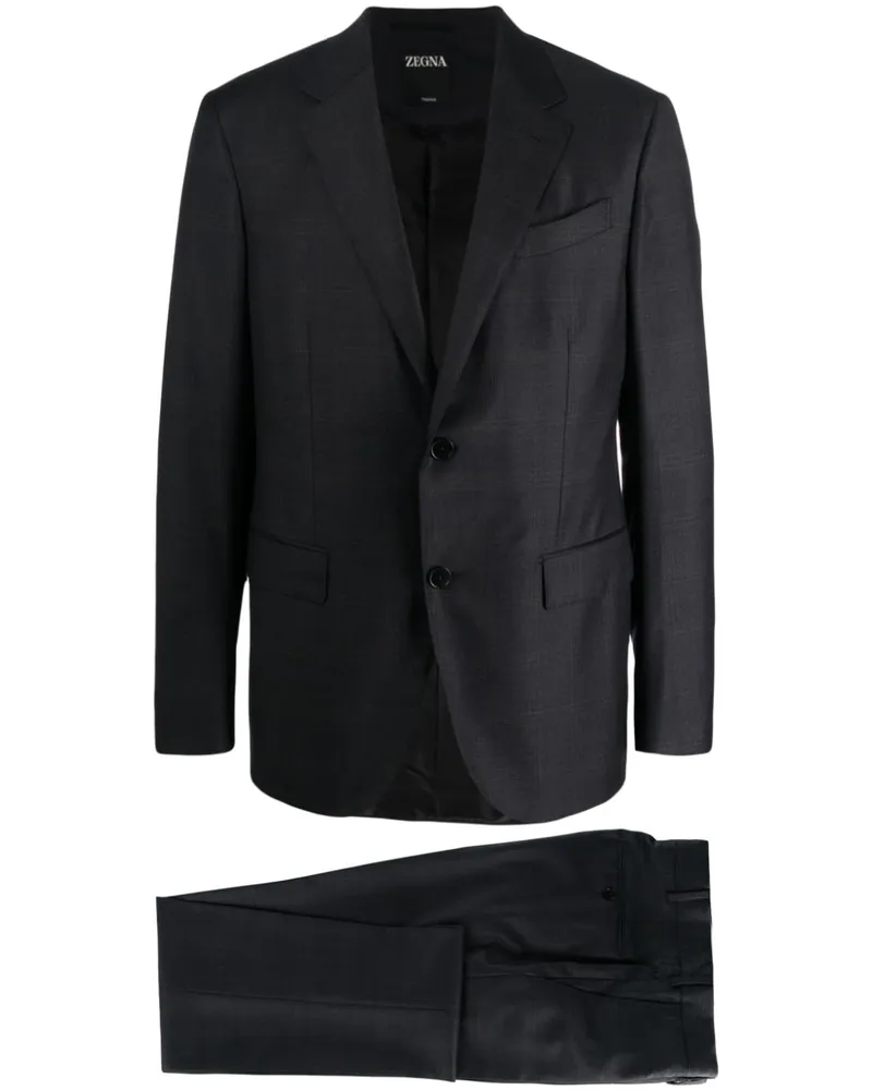 Ermenegildo Zegna Karierter Anzug - Blau Blau