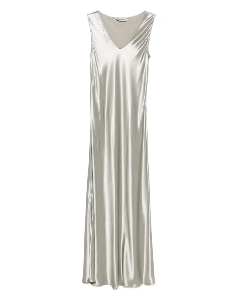 Alberta Ferretti Spaghettikleid mit V-Ausschnitt - Silber Silber