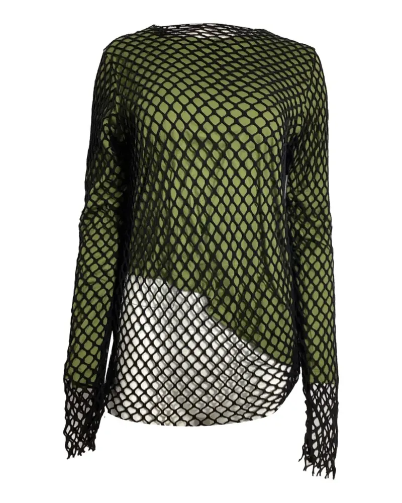 Marques ' Almeida Langarmshirt im Layering-Look - Grün Grün