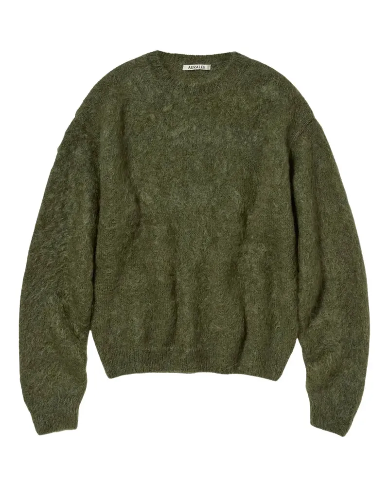 AURALEE crew-neck long-sleeve sweater - Grün Grün